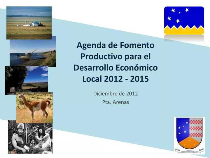 agenda de fomento productivo para el desarrollo econ mico local 2012 2015