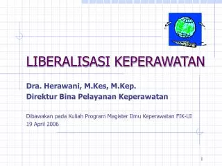 liberalisasi keperawatan