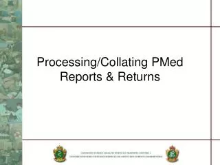 Processing/Collating PMed Reports &amp; Returns