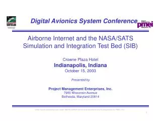 Digital Avionics System Conference