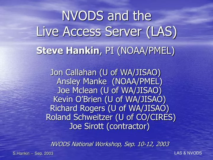 nvods and the live access server las