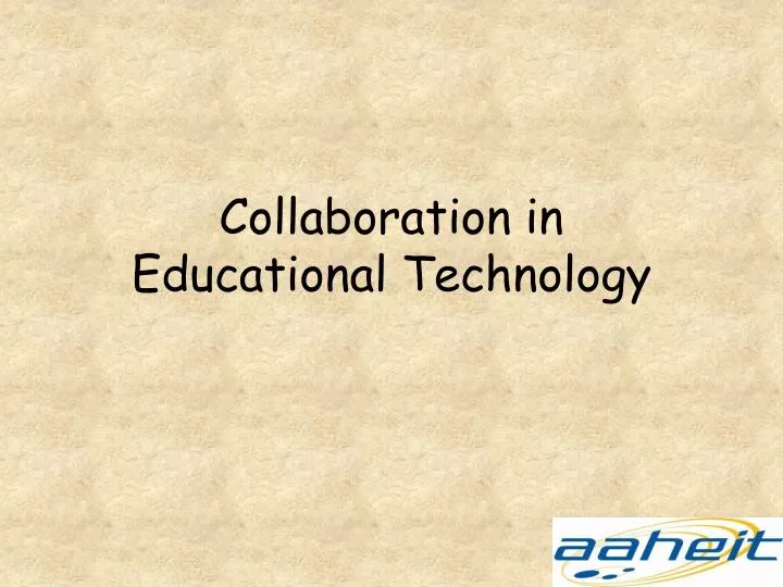 collaboration in educational technology