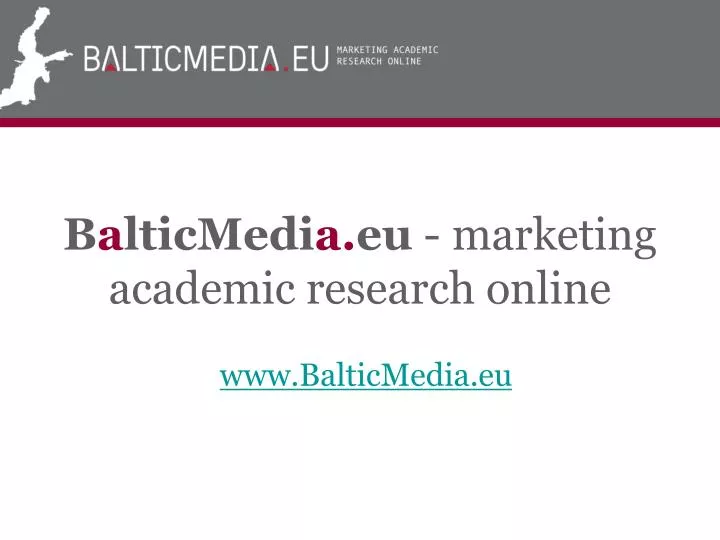 b a lticmedi a eu marketing academic research online
