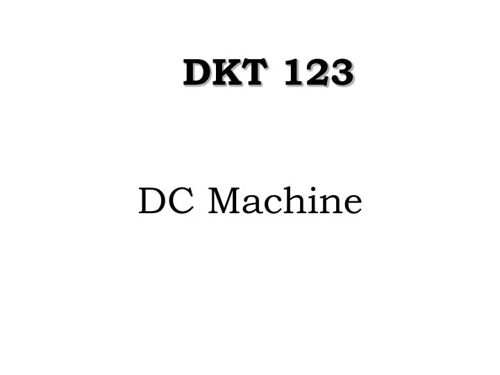 dc machine