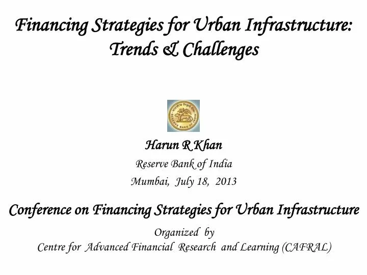 financing strategies for urban infrastructure trends challenges