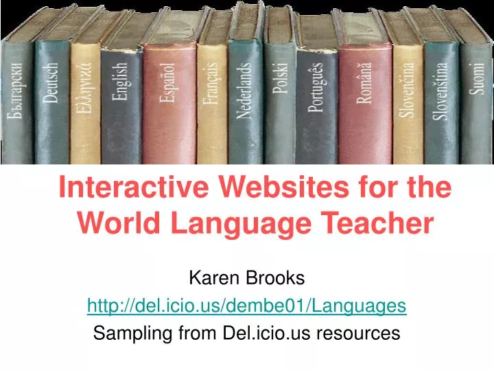 interactive websites for the world language teacher