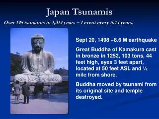 Japan Tsunamis