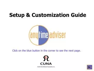 Setup &amp; Customization Guide