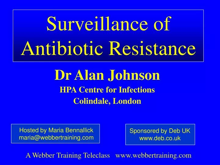 surveillance of antibiotic resistance