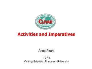 Activities and Imperatives