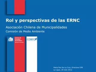 rol y perspectivas de las ernc