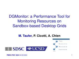 DGMonitor: a Performance Tool for Monitoring Resources on Sandbox-based Desktop Grids