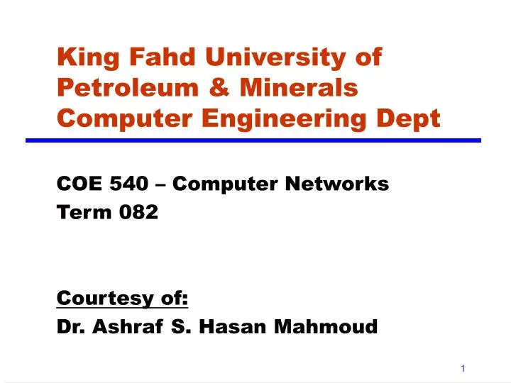 king fahd university of petroleum minerals computer engineering dept