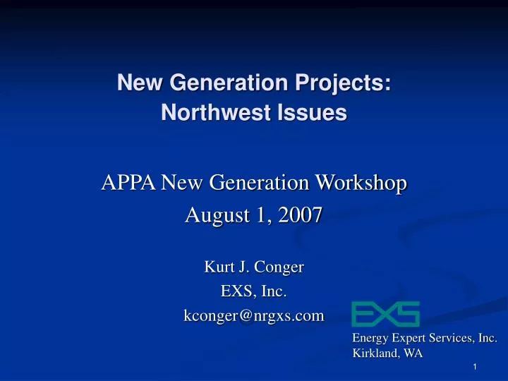 new generation projects northwest issues