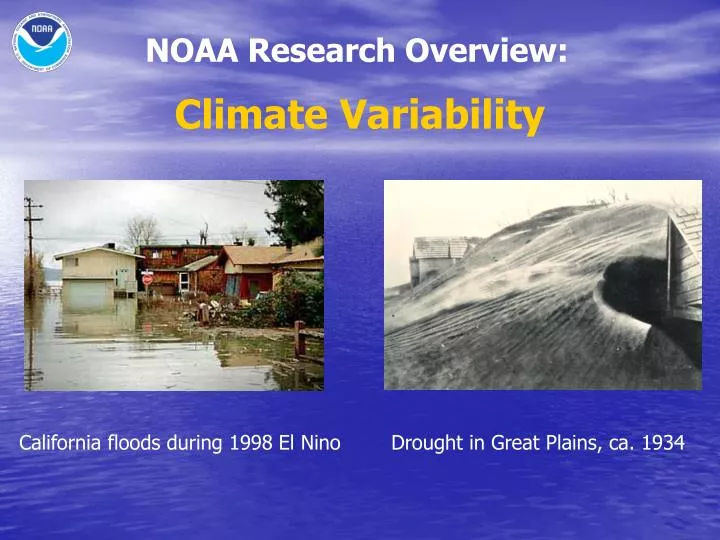 noaa climate research climate variability