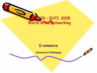 E-commerce University of Wollongong