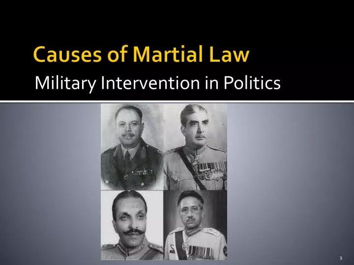 causes of martial law