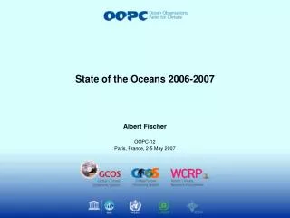 State of the Oceans 2006-2007