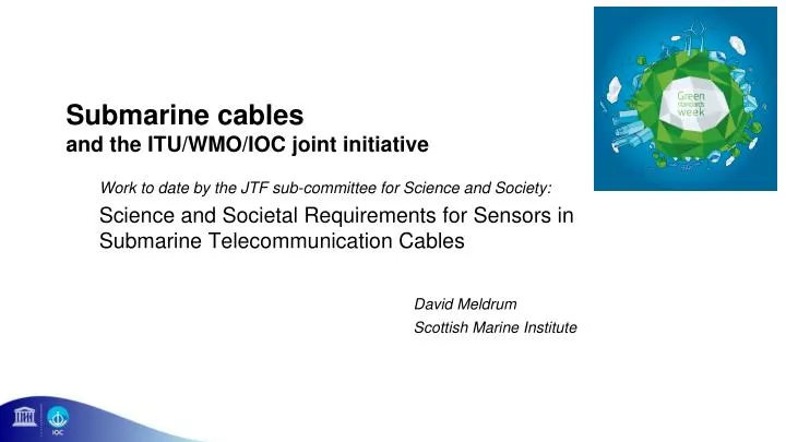 submarine cables and the itu wmo ioc joint initiative