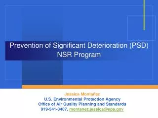 prevention of significant deterioration psd nsr program