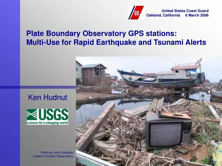 plate boundary observatory gps stations multi use for rapid earthquake and tsunami alerts