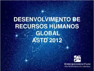 desenvolvimento de recursos humanos global astd 2012