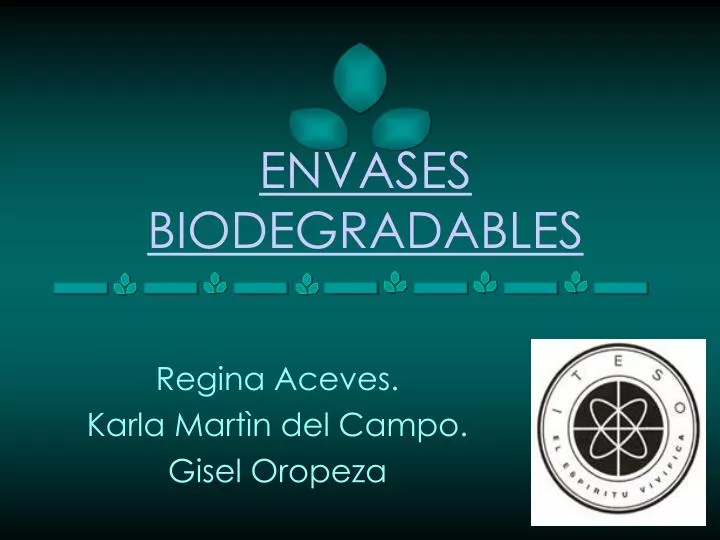 envases biodegradables