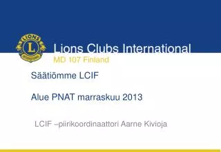 s ti mme lcif alue pnat marraskuu 2013