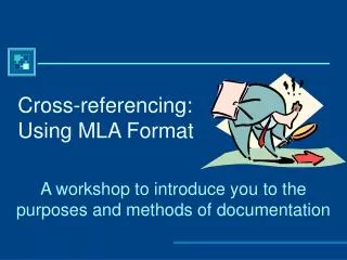cross referencing using mla format