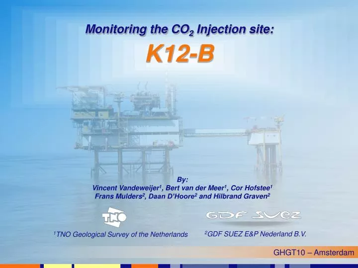 monitoring the co 2 injection site k12 b