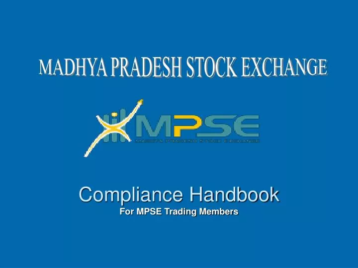 compliance handbook for mpse trading members