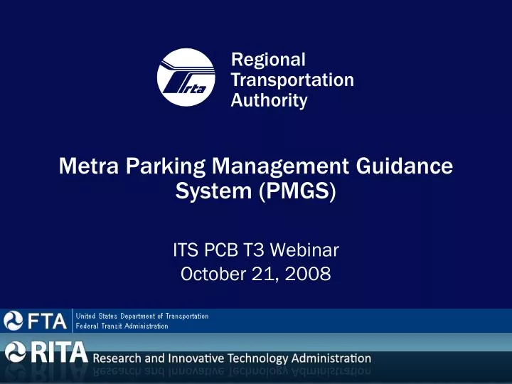 metra parking management guidance system pmgs