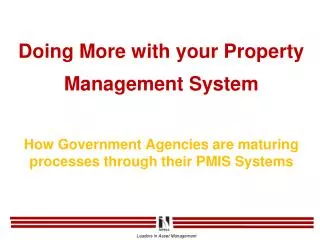 Ever changing property management function: