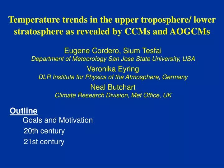temperature trends in the upper troposphere lower stratosphere as revealed by ccms and aogcms