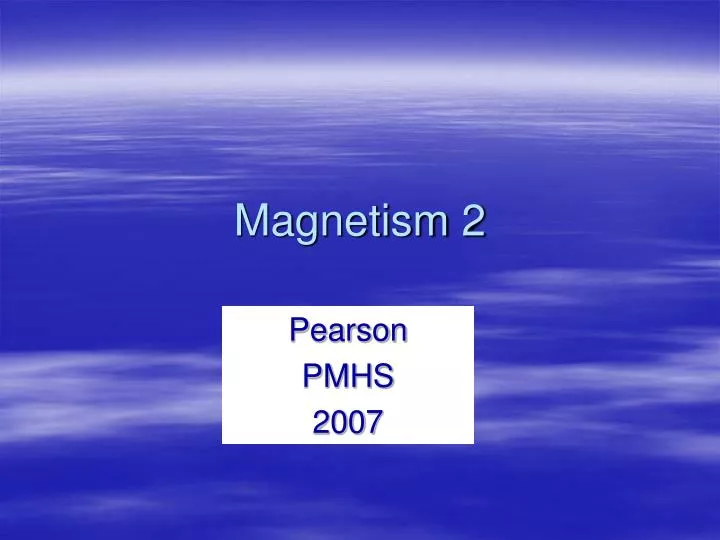 magnetism 2