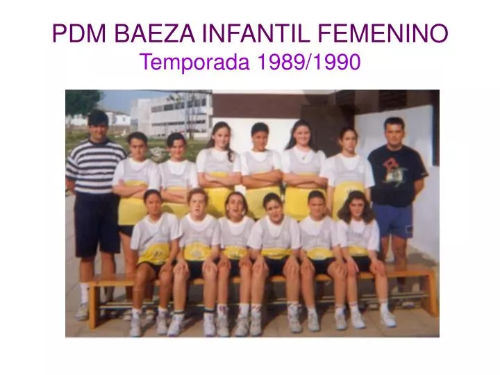 pdm baeza infantil femenino temporada 1989 1990