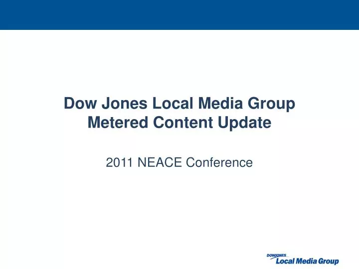 dow jones local media group metered content update