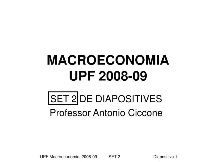 macroeconomia upf 2008 09