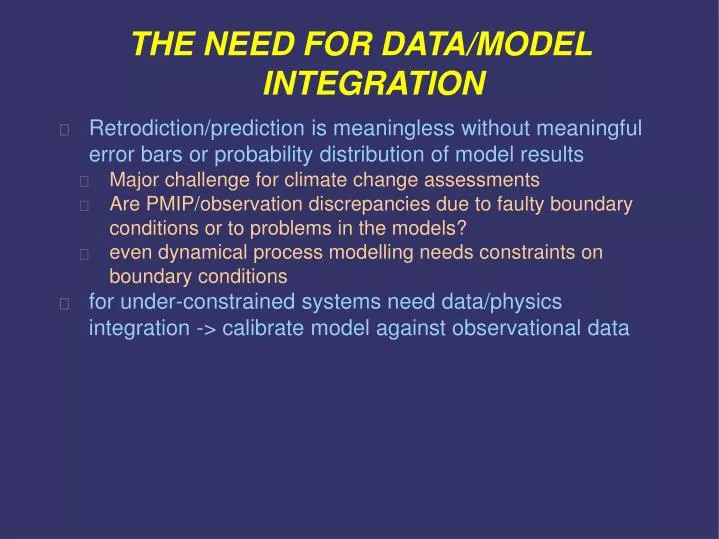 the need for data model integration