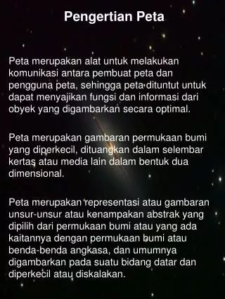 pengertian peta