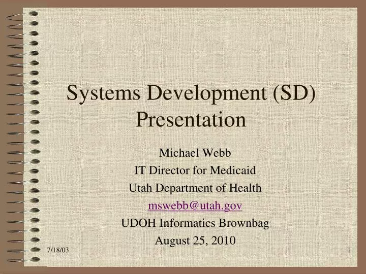 systems development sd presentation