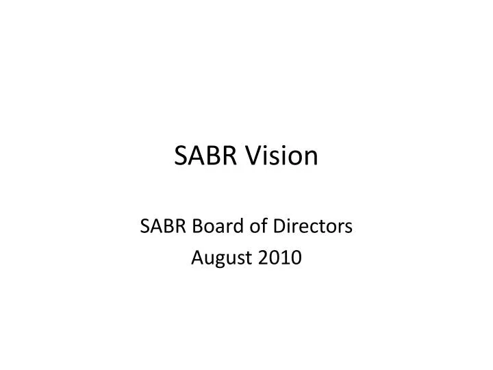 sabr vision