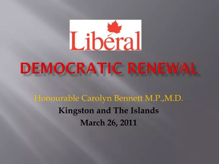 democratic renewal