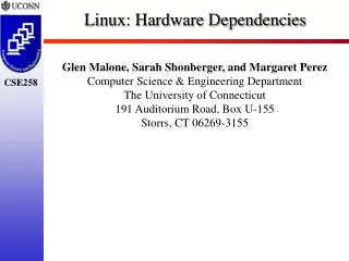 Linux: Hardware Dependencies