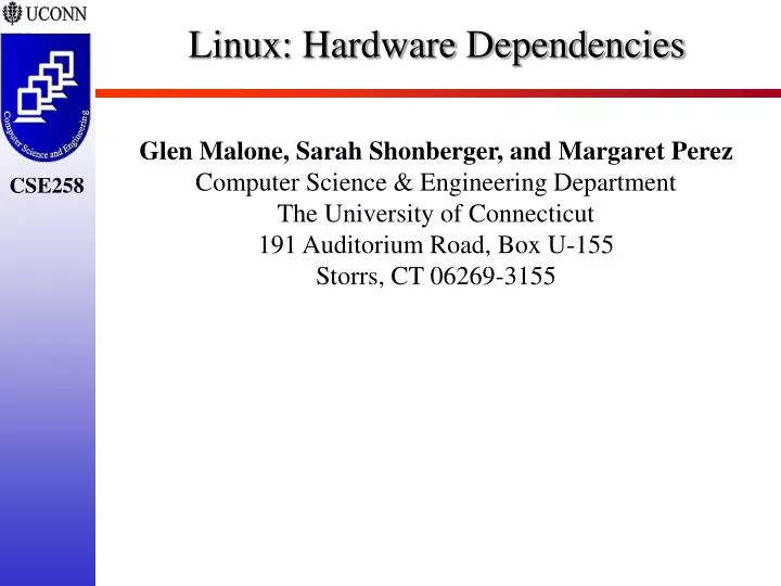 linux hardware dependencies