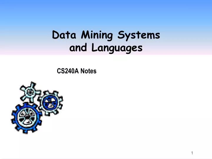 data mining systems and languages