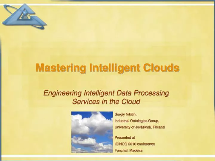 mastering intelligent clouds