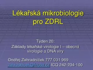 l ka sk mikrobiologie pro zdrl