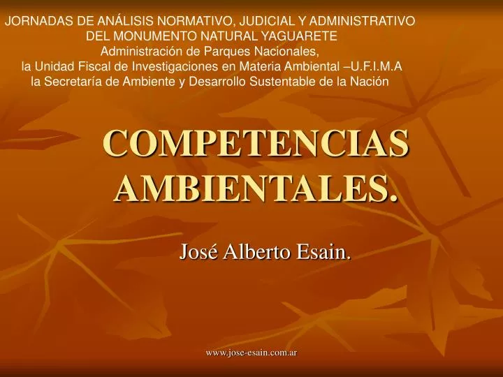 competencias ambientales