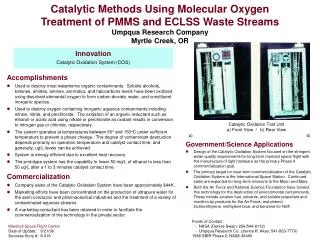 Innovation Catalytic Oxidation System (COS)